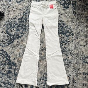 SPANX White Flare & Wide Leg Jeans